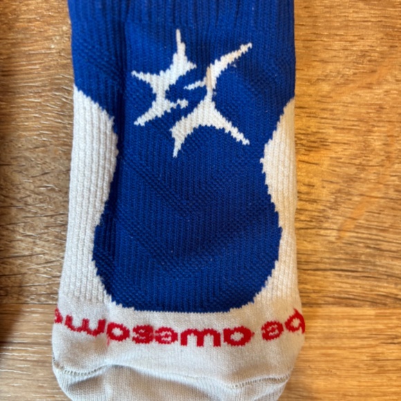 Sparkle Athletic PRO Compression Royal Blue Star Compression Socks “Be Awesome” - Picture 3 of 4